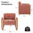 Modern Minimalist Upholstered Accent Armchair-473084495