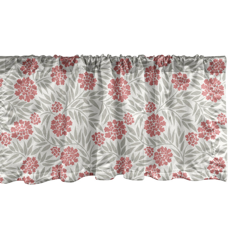 Ensemble de 2 cantonnières Ambesonne Dahlia, L 42 po x L 12 po