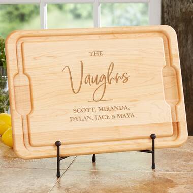 Engraved Bamboo Cutting Board with Family Tree Roots. – C & A