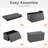 30" Folding Storage Ottoman Bench, Ottomans with Storage
