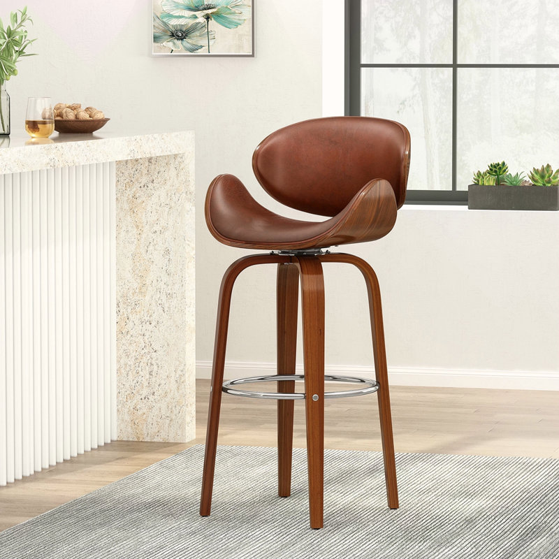 Tabouret tournant 30 "Mid-Century