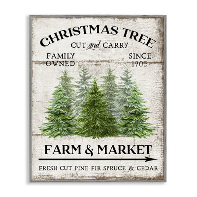 «Farm Market Christmas Trees», estampe numérique par Creatif Belle