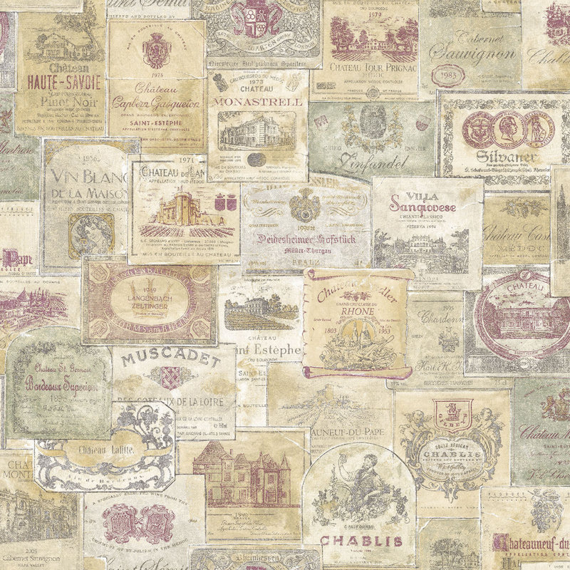 Font 0.1cm x 53cm Matte Wallpaper Roll, Beige
