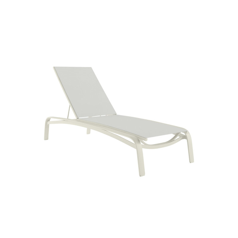 Laguna Beach Outdoor Chaise Lounge, Parchment, Bogota