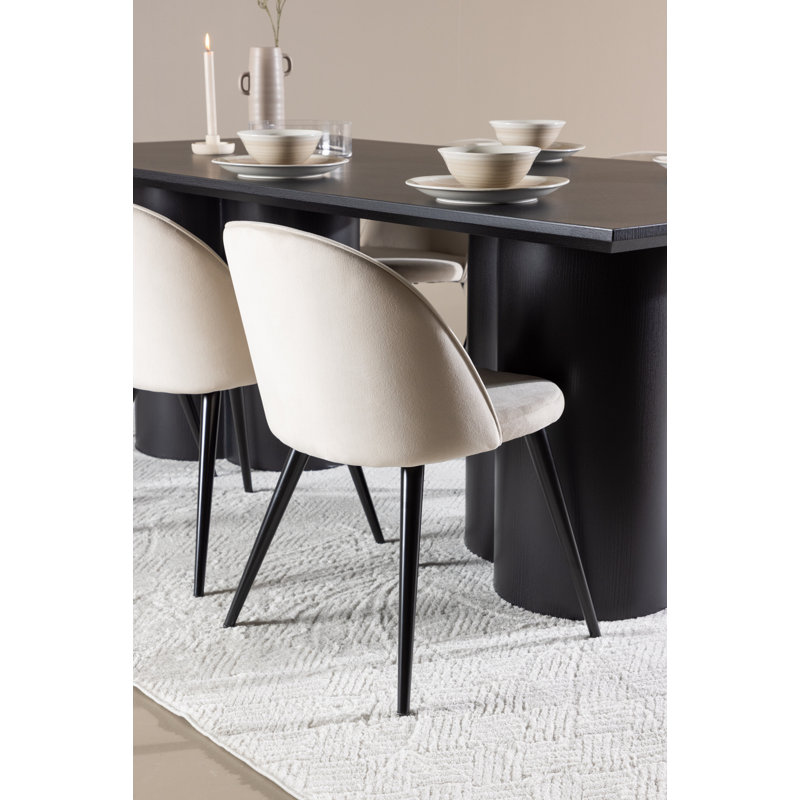 Niagara 6 - Person Dining Set, Black