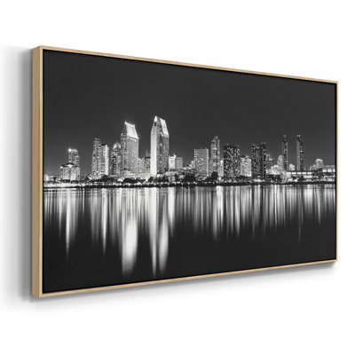 San Diego Lights- Framed Gallery Wrapped Canvas -Ready to Hang
