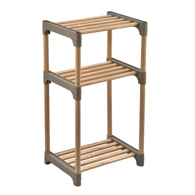 Modular Wood 3-Tier Bed/Sofa Side Table