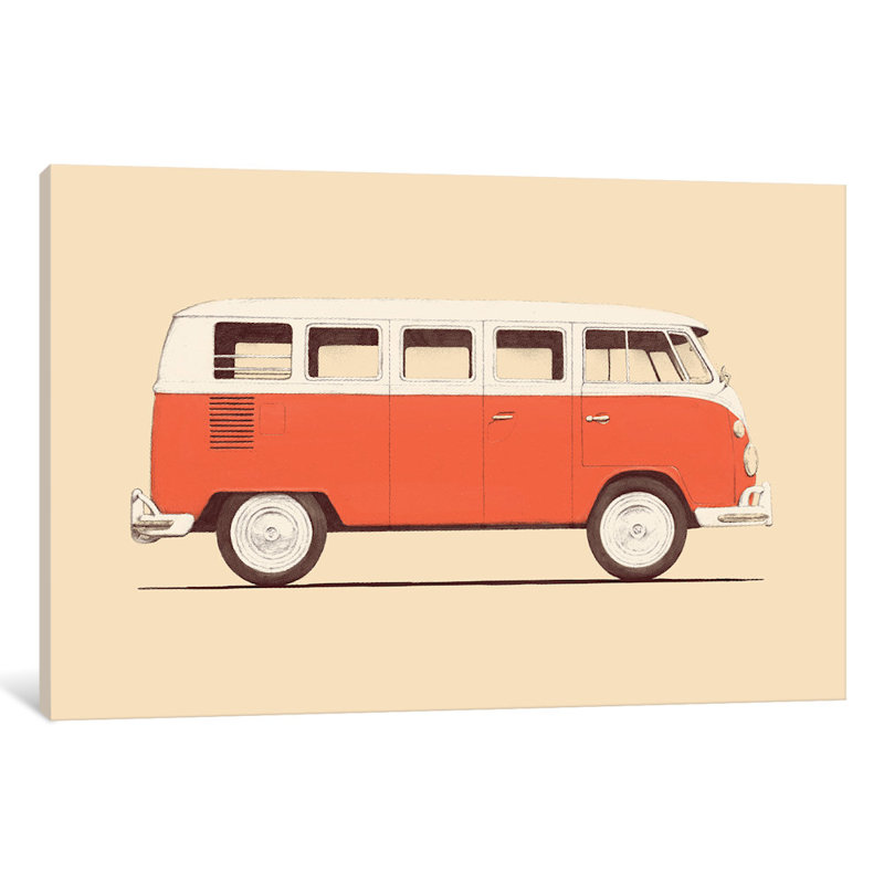 « red van », impression, H 26 po x l 40 po x 1,5 po, Toile