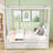 Raqib Canopy Platform Bed with Twin Trundle and 3 Storage Drawers-571986127-571986125