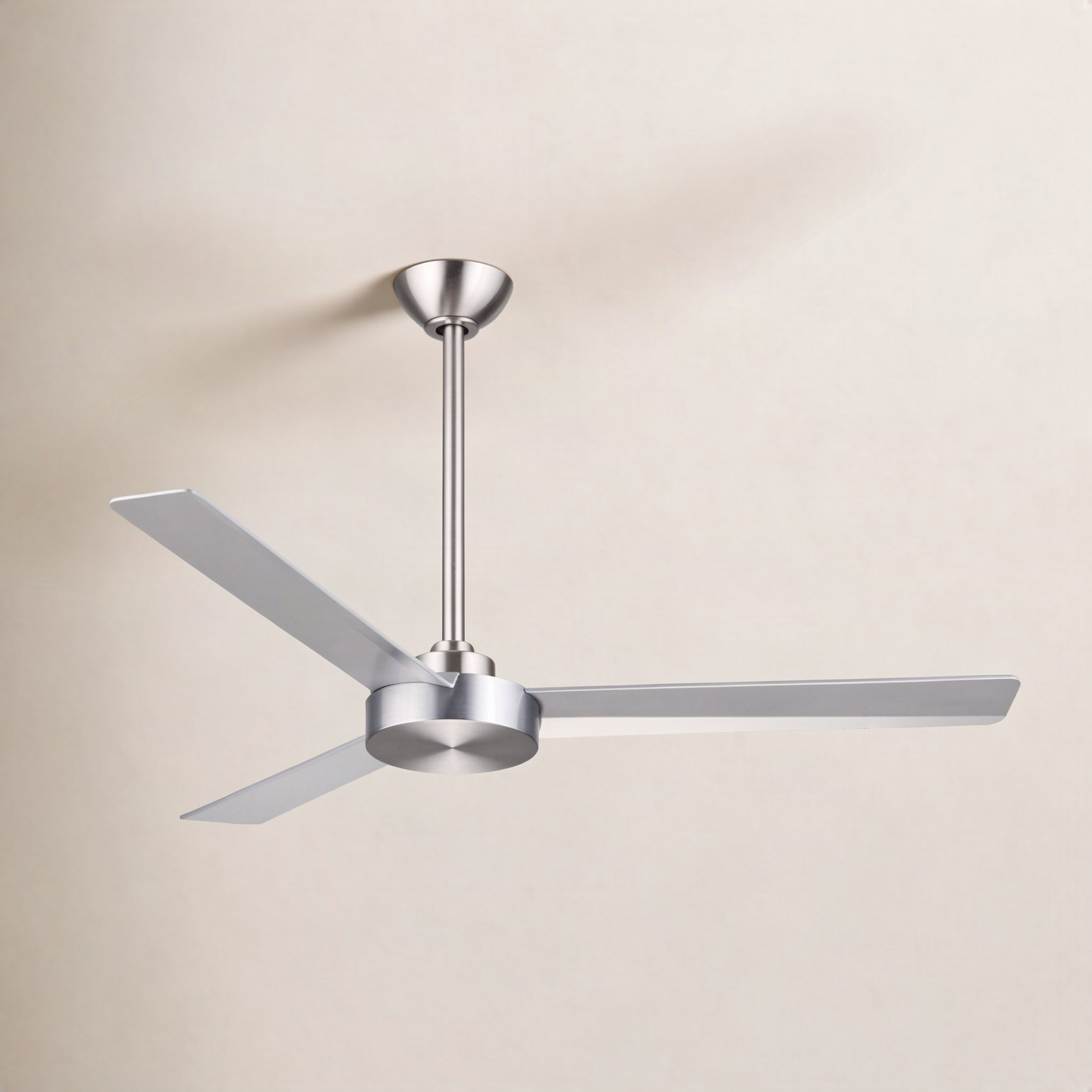 Roto 52" Ceiling Fan, Brushed Aluminum