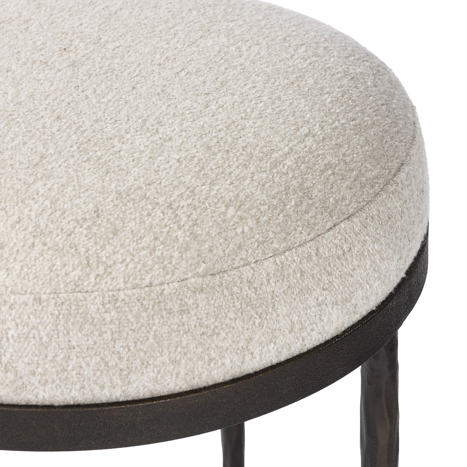 Concrete Accent Stool, Crete Pebble Polypropylene