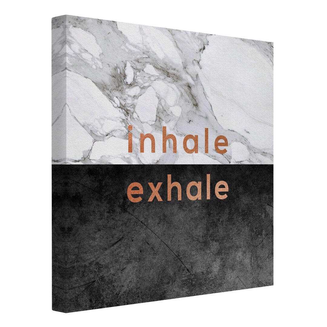 Leinwandbild Inhale Exhale Copper and Marble von Dana Shek