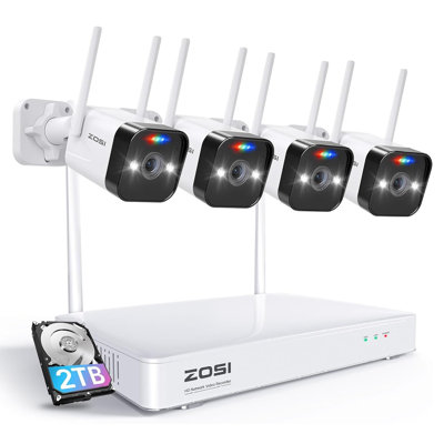 8CH 3MP NVR Security Camera System with 2TB HDD, WIFI Outdoor Spotlight, 2-Way Talk -  ZOSI, ZSWNVK-U83042-W-US-A10