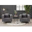 Ensemble de 2 chaises en velours Lyon-1573388127