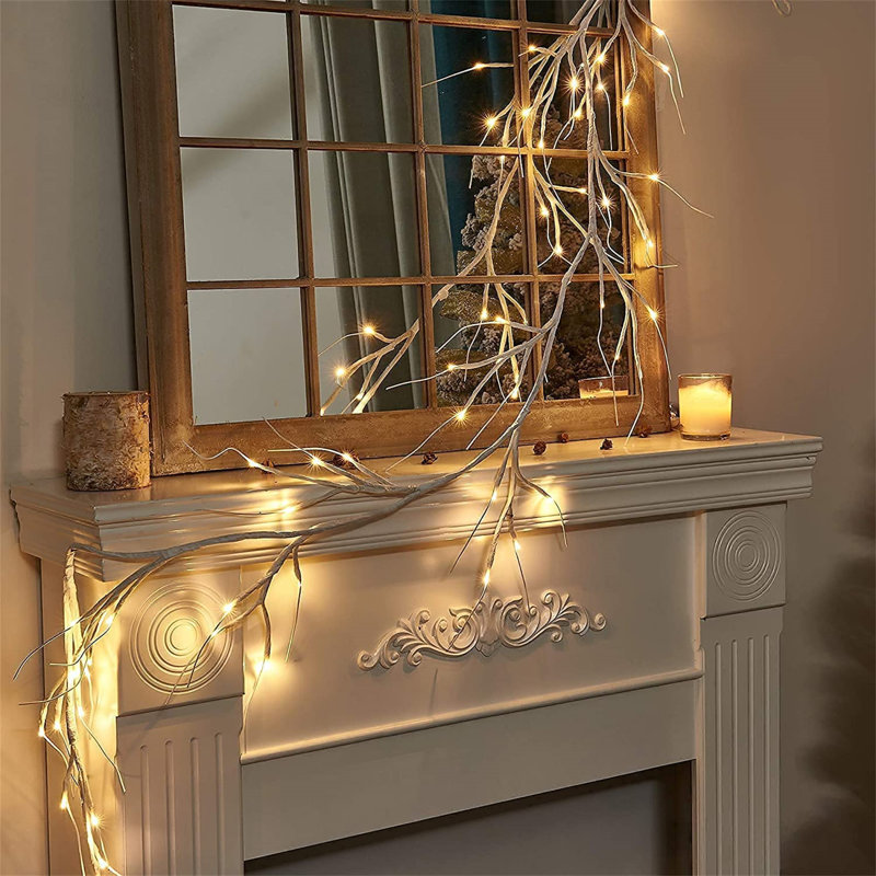 180cm Lighted Faux Garland with Lights
