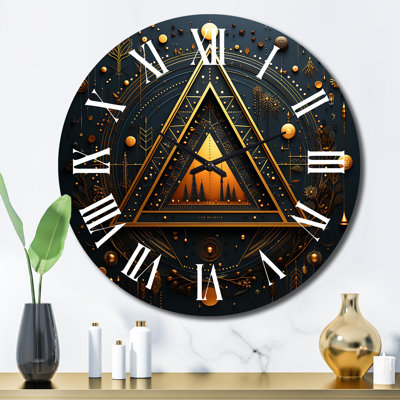 Horloge murale en métal