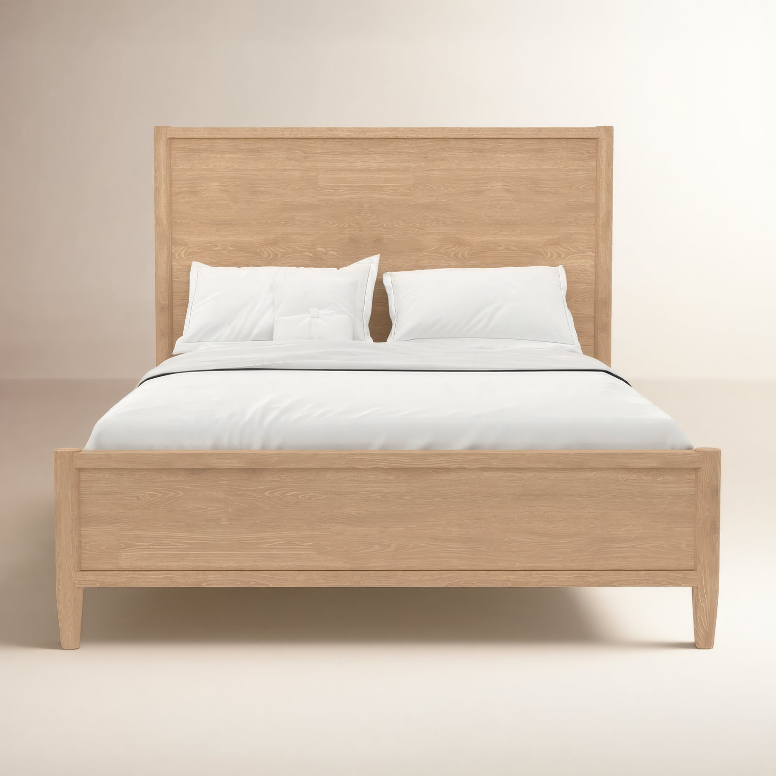 Reece Panel Bed, Full /Double, Natural