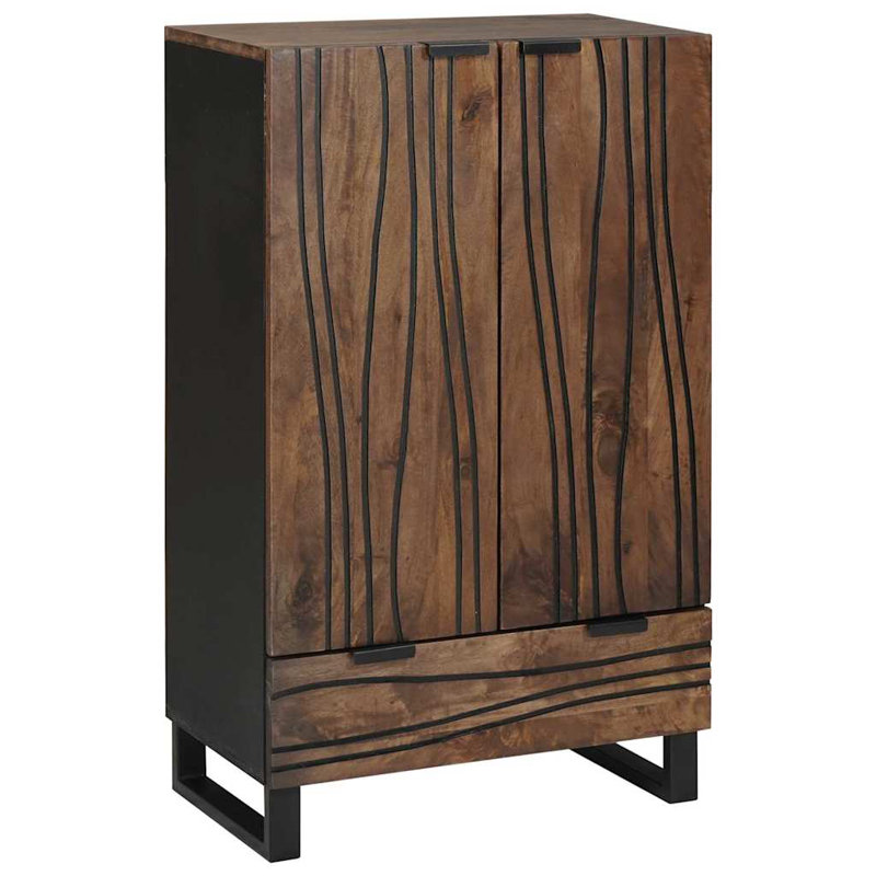 Highboard With Drawer 60 X 33 X 100 Cm Solid Mango Wood, Wood