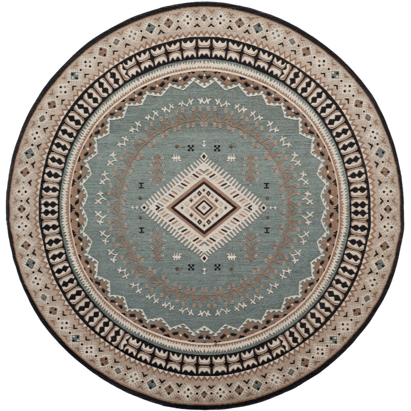 Aderito Performance Southwestern Rug, Round 6'