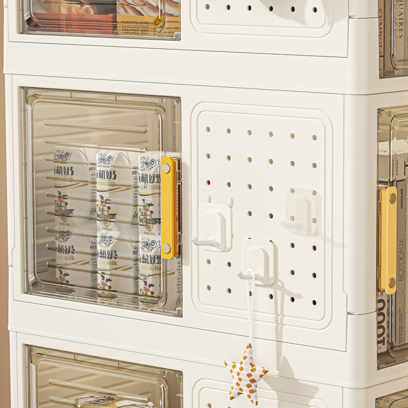 4-Tier Rolling Storage Bookcase With Wheels, Mobile  Multifunction Utility Rolling Storage Organizer