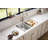 Ruvati 31-inch Undermount 50/50 Double Bowl Workstation 16 Gauge Stainless Steel Kitchen Sink