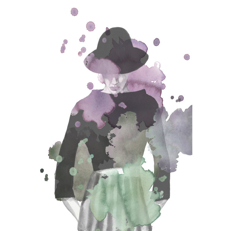 Fashion Illustration II by Naomi McCavitt - Wrapped Canvas Painting, 46cm H x 30cm W