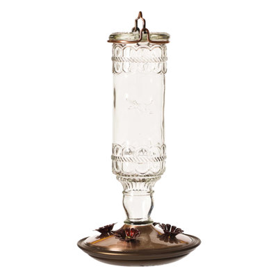 Captiva Glass Hanging Hummingbird Feeder