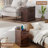 Farmhouse End Table With Built-In Outlets & Adjustable Shelves-768861408