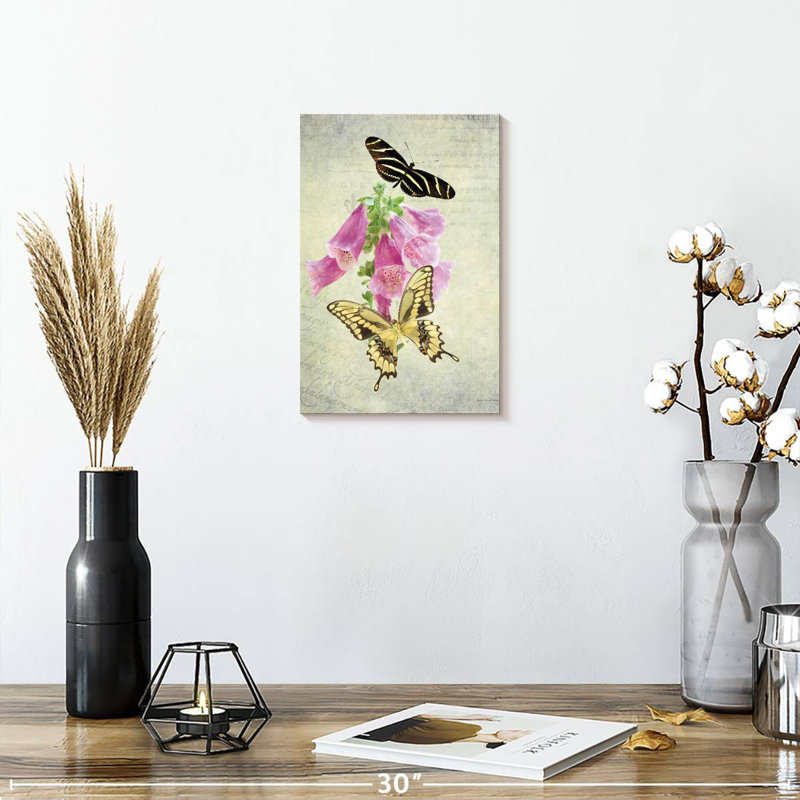 Papillon Brampt botanique II, H 12 po x l 8 po
