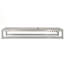 Chaise longue grise de 2 personnes, structure en aluminium et siège en filet respirant, réglable pour un repos confortable.