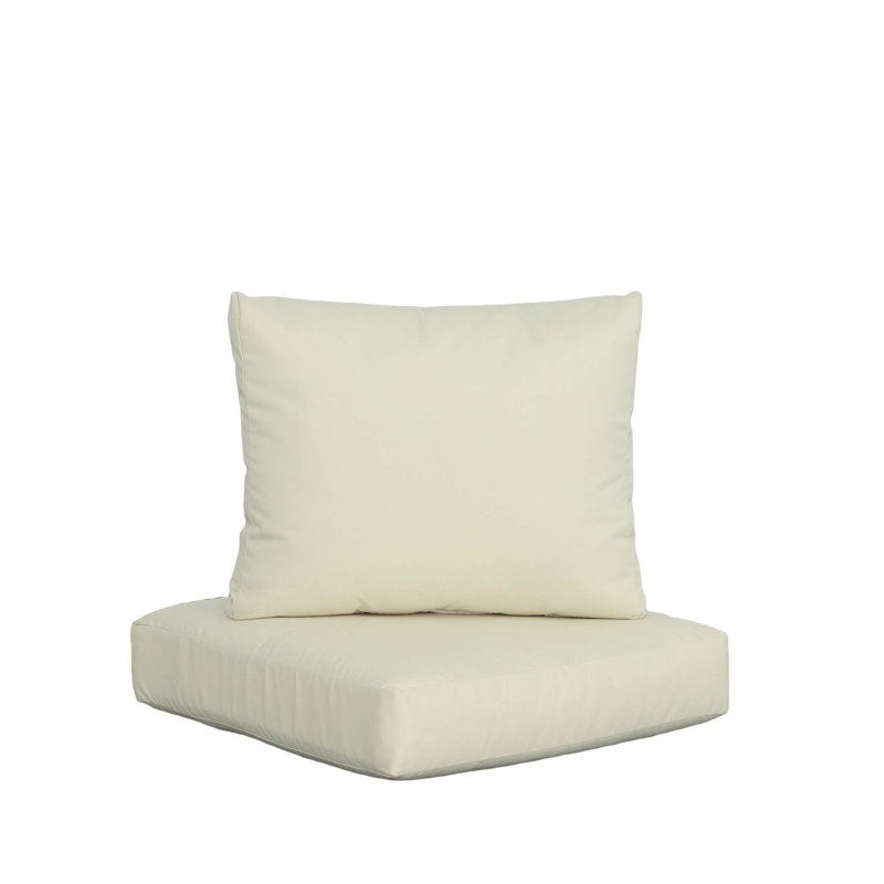 77'' Beige Metal Outdoor Patio Sofa with Cushions