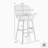 Sadie Solid Wood Upholstered Counter Height Or Bar Height Swivel Barstool With Fabric Seat - Set Of 3-112792393-112792394-112792395