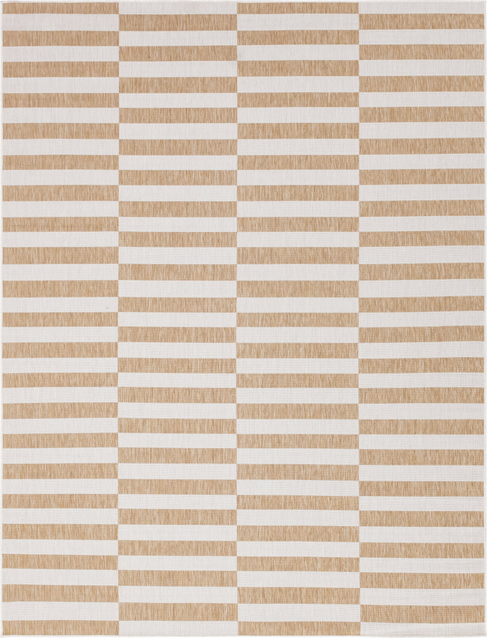 Robinson Brown Indoor/Outdoor Rug, Rectangle 9' x 12'2"