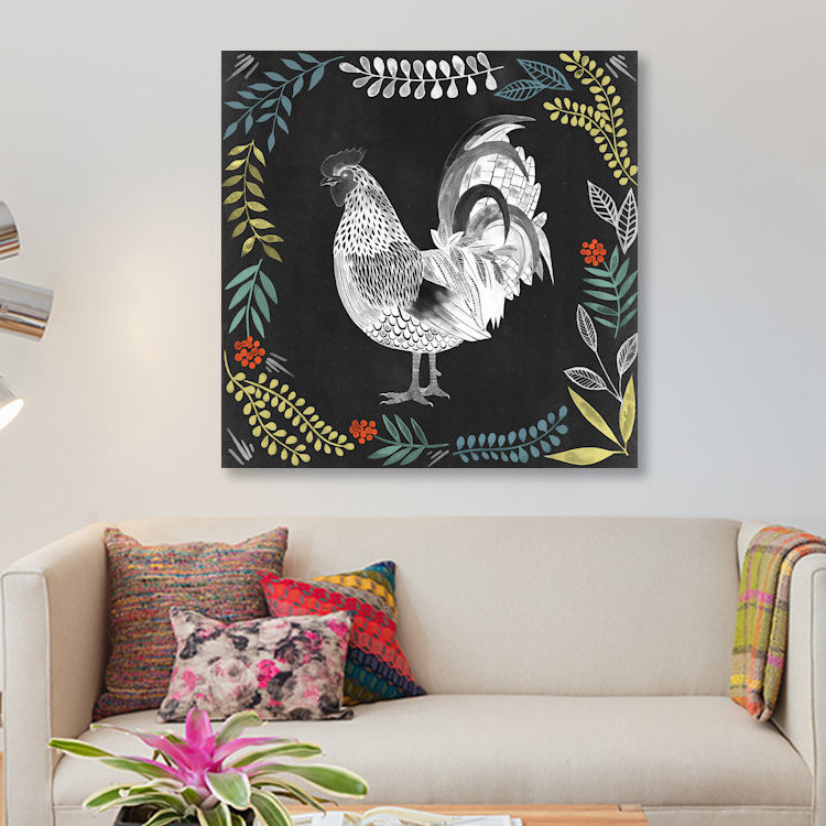 « tableau noir campagne iv », impression sur toile, H 26 po x l 26 po x P 1,5 po, Pas de tapis, Toile tendue