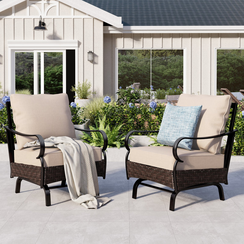 Chaises longues avec coussins Argyri