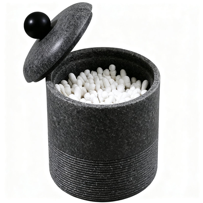 Support à couvercle Qtip durable (gris), Gris