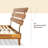 Caden Solid Wood Platform Bed with Adjustable Headboard, Mid-Century Modern-482096211-482096220