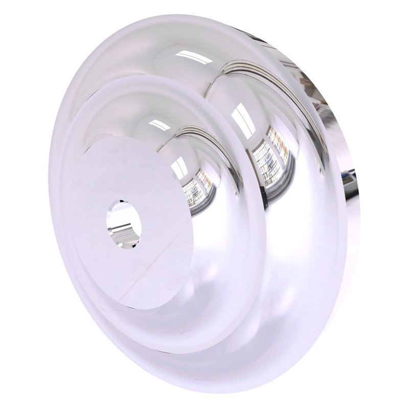 Écusson de rideau de douche leamore, Chrome poli