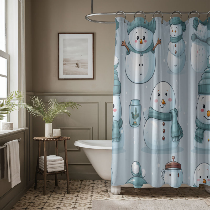 Iced Sculpture - Premium Shower Curtain, 74"H x 71"W