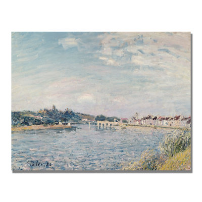 "landscape, 1888" par alfred sisley, reproduction d’art sur toile