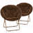 Upholstered Round Saucer Chairs Lounge Chairs, Foldable Papasan Chairs Reading Chairs for Bedroom-920271713-895868162