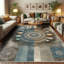 Machine Printed 177cm X 122cm Area Rug