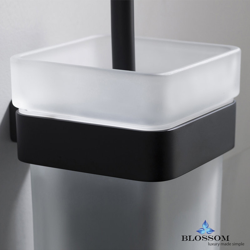 Porte-brosse de toilette Hubbardston, Noir mat