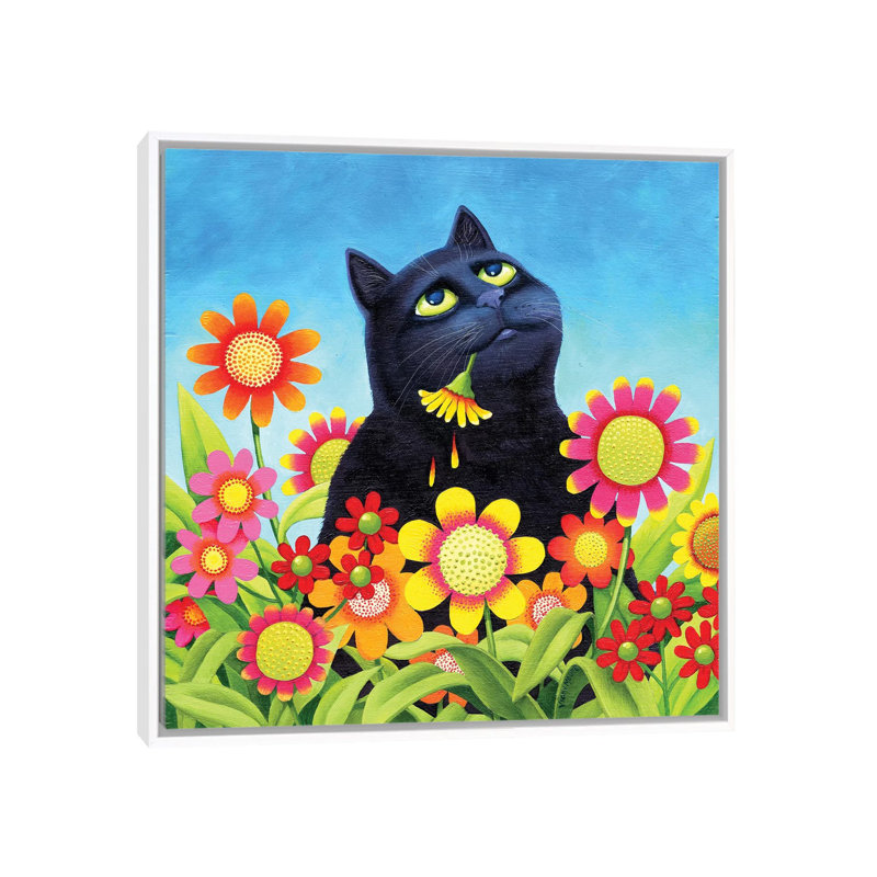 «Expecting Rain» par Vicky Mount - reproduction d'art, Aucun mat, Cadre blanc, H 26 po x l 26 po x P 1,5 po