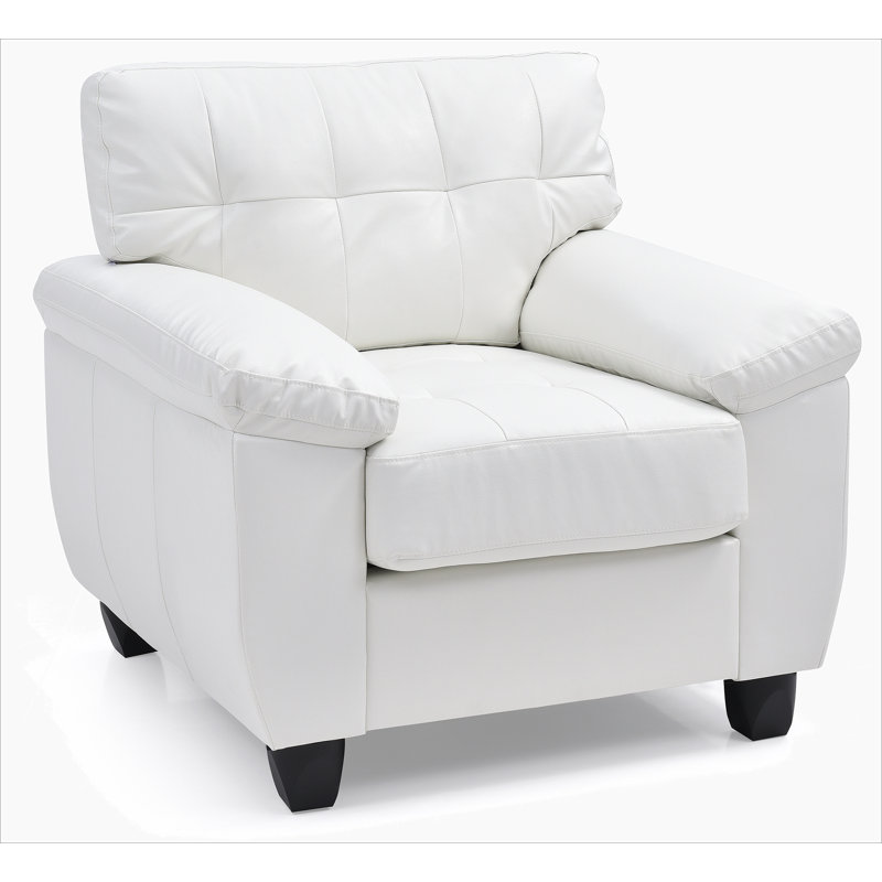 Chic Modern Accent Chair In White, White
