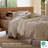  Bedsure Gingham Duvet Cover Set, 100% Washed Cotton Duvet Cover Queen, PureWoven with Reversible Yarn‑Dyed Design & Double‑Stitch Craft（Set of 3）-125055400-125055403