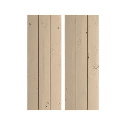 Volets rustiques en faux bois avec planche et n-lattes (par paire)