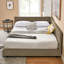 Lit de jour et grand lit, revêtement en velours, brun pour chambre à coucher et lit confortable, revêtement,