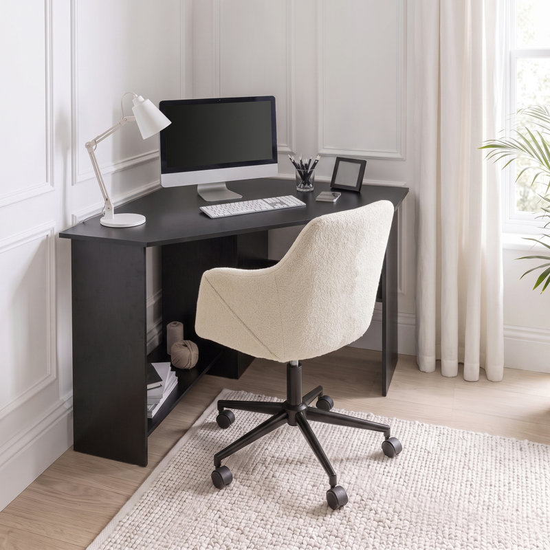 Glenhaven Corner Desk, Black