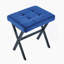 Stool/Chair,1Pcs,BLUE FABRIC,Metal Leg,40.5X33.5X44.5Cm-1749642299